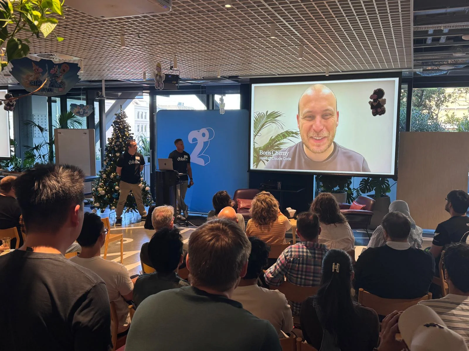 Attendees networking at Claude Code Auckland meetup
