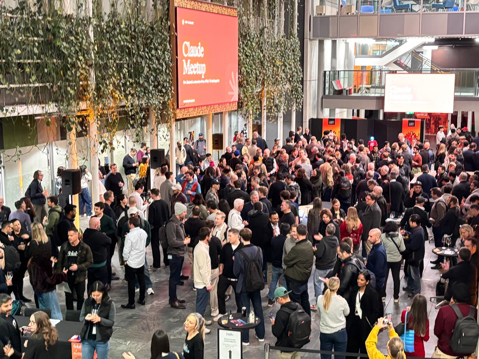 Claude Meetup Auckland — attendees networking at the event