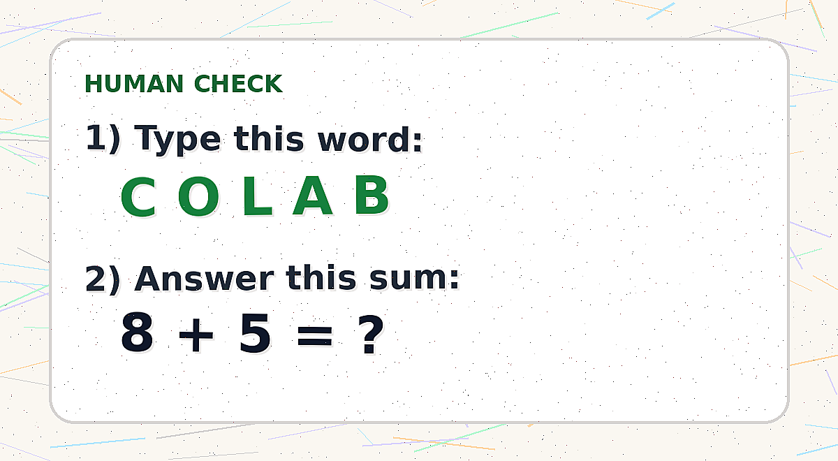 Human verification challenge image